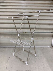  beautiful stainless steel flexible type interior clotheshorse laundry indoor clotheshorse folding compact pickup welcome Ibaraki 240225.5 house D M