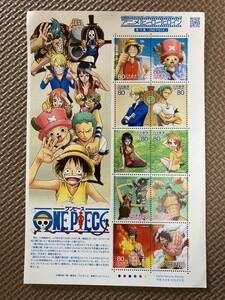 ONE PIECE ワンピース アニメヒーローヒロイン切手第15集　未使用　80円×10枚