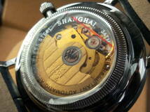 未使用品　中国　国表　上海　SHANGHAI　自動巻き　ブレゲハンド　裏スケルトン　メンズ腕時計_画像3