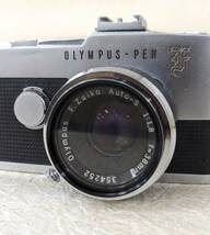 41524 OLYMPUS-PEN F Zuiko Auto-S 1:1.8 f=38mm オリンパス フィルムカメラ 中古 現状品_画像6