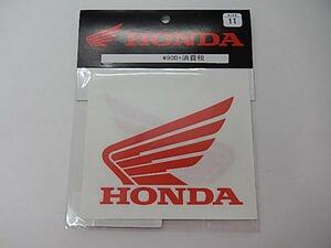 スピード発送！HONDA/純正/ホンダ/ウイングデカール/レッド/ウイングステッカー