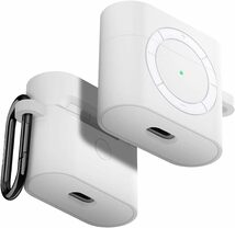 【新品・未使用・保証あり】Airpods 3 シリコンケース iPodデザイン ワイヤレス充電対応 二重構造 衝撃吸収 キズ防止 耐衝撃 ホワイト_画像2