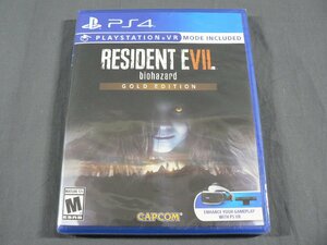 0F1D2　[未開封/北米輸入版] 　PS4/PlayStation4　RESIDENT EVIL 7 biohazard　GOLD EDITION　CAPCOM