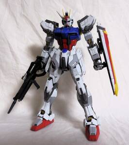 ★MG 1/100 GAT-X105 エールストライクガンダム Ver.RM 改修塗装完成品★機動戦士ガンダムSEED リマスター★バンダイ ガンプラ