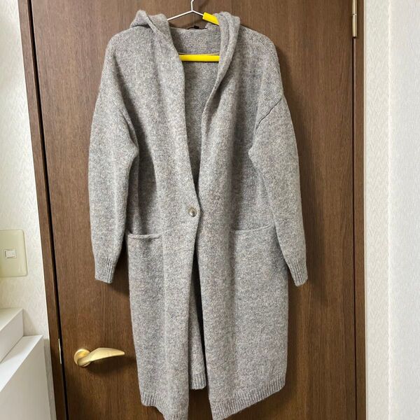 UNIQLO ユニクロ ニットロングパーカー アウター ベージュ