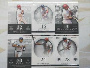 】Topps 08 Moments&Milestones】№2・3・4・5・90・94●150枚限定カード 6枚