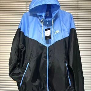 新品★NIKE★ウィンドブレーカー★ナイロンパーカー★ユニバーシティブルー★サックスブルー★ フーディ