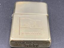 1円〜　ジッポ　zippo ZIPPO カナダ　国旗　CANADA ライター　オイルライター　ジッポー　喫煙具 ソリッドブラス　SOLID BRASS 1996 Zippo_画像9