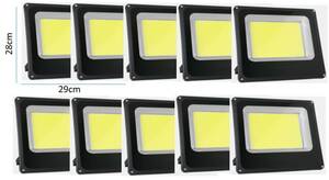  floodlight LED200W 10 pcs. set COB chip white color waterproof IP66 outdoors 