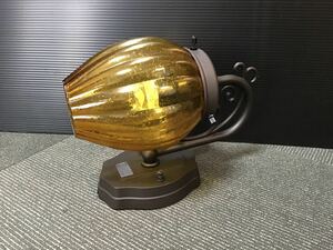 ★美品★ KOIZUMI／コイズミ照明　防雨型ブラケット　LED ポーチ灯　アンバー泡入(ガラス) 玄関　壁付　照明器具　アンティーク