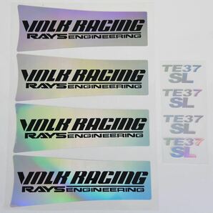 新品 TE37 SL ホイールステッカー レインボー セット RAYS ボルクレーシング VOLK RACINGボルクレーシング RACING te37 RAYSの画像1