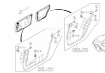 スバル 純正品 フォレスター SG5/SG9 ドア ウェザーストリップ 1台分 セット フロントL/R リヤL/R リア_画像5