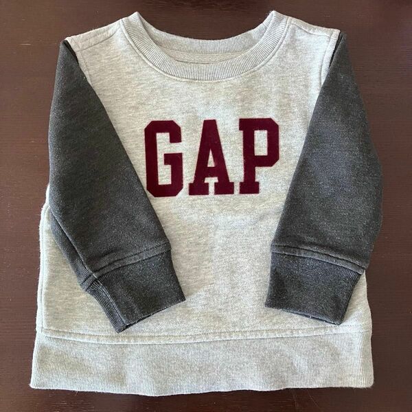 gap トレーナー　80 グレー　 ロゴ　スウェット　キッズ　ベビー　babygap ベビーギャップ