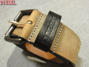 DIESEL ディーゼル レザーベルト 100％ COW LEATHER