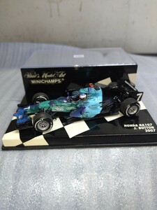 ミニチャンプス 1/43 HONDA RA107J.BUTTON 2007 ホンダ J.バトン 