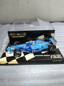 PMA ミニチャンプス 1/43 Benetton Renault ベネトン ルノー スポーツ B201 アメリカGP 2001 G.フィジケラ