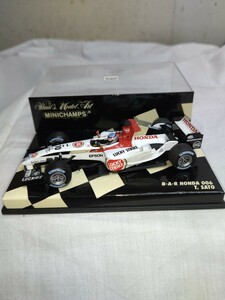 ミニチャンプス 1/43 BAR HONDA 006 T.SATO ホンダ 佐藤琢磨