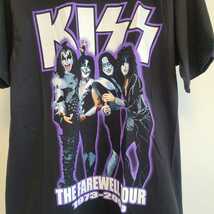 ★送料230円★キッス(KISS)★The Farewell Tour 1973-2000★バンドTシャツ★サイズL★ブラック黒★バックプリント有★コットン綿100%_画像2