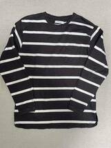 nonnative DWELLER L/S TEE COTTON JERSEY BORDER BLACK_画像2