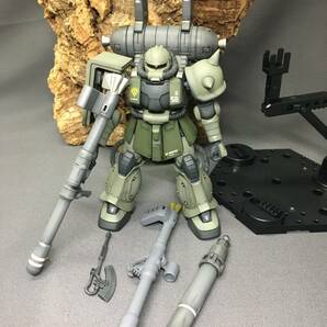 HG 1/144 サンダーボルト MS-06 ZAKU 量産型 ザク 塗装 完成品 ビックガン 部分塗装 ガンダム ガンプラ バンダイの画像7