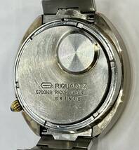 【DHS2235AT】RICOH リコー 570016B タイガーアイ デイデイト ブラウン文字盤 メンズ クオーツ 電池式 腕時計 ※動作未確認_画像9