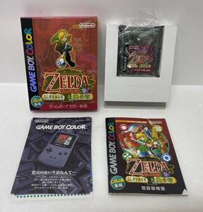 【ST17554MY】美品 GAME BOY COLOR ゲームボーイ カラー ZELDA ゼルダの伝説 ふしぎの木の実 大地の章 GBC カラー専用 ソフト ※動作未確認