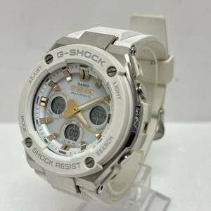 【ST17480ST】CASIO G-SHOCK GST-W300 カシオ Gショック アナデジ マルチバンド タフソーラー 電波 メンズ腕時計 ホワイト 稼働品 
