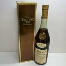 【DHS2440ST】未開栓 Hennessy VSOP ヘネシー ファインシャンパーニュ スリム グリーンボトル COGNAC コニャック ブランデー 古酒 洋酒_画像1