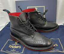 希少※レア 上品 Tricker's (トリッカーズ) 別注M2508 MALTONモールトン カントリーブーツ メンズ 7.5 fitting5 英国製 ビジネス_画像7