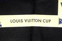 1円 ■新品同様■ LOUIS VUITTON ルイヴィトン コットン100％ スカーフ ハンカチーフ レディース メンズ ネイビー系 AV4087_画像4