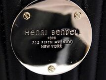 1円 ■極美品■ Henri Bendel ヘンリベンデル レザー キルティング 2WAY ハンドバッグ ショルダー クラッチ 肩掛け ブラック系 AS9486_画像6