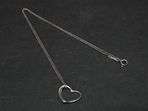 1円 TIFFANY＆Co ティファニー エルサペレッティ オープンハート SV925 ネックレス アクセサリー レディース シルバー系 AT8979