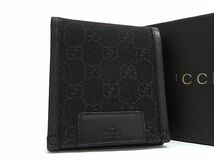 1円 ■極美品■ GUCCI グッチ 101663 GG柄 GGキャンバス×レザー 二つ折り 財布 ウォレット 小銭入れ 札入れ ダークブラウン系 AW2071_画像1