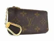 1円 LOUIS VUITTON ルイヴィトン M62650 モノグラム ポシェット クレ コインパース コインケース 小銭入れ ブラウン系 AW2282_画像1