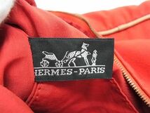 1円 ■美品■ HERMES エルメス ボリードポーチ TGM キャンバス ゴールド金具 ポーチ マルチケース 小物入れ レディース レッド系 AS8706_画像5