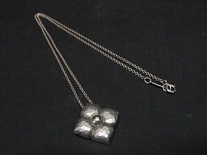 1円 ■美品■ TIFFANY＆Co ティファニー パロマピカソ ハマード フラワー SV925 ネックレス ペンダント アクセサリー シルバー系 AT9623