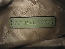 ■新品■未使用■ MICHAEL KORS マイケルコース MK柄 レザー クロスボディ ショルダーバッグ　レディース グリーン系 BG6623_画像8