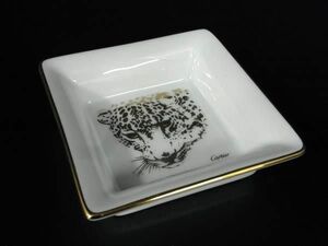 ■美品■ Cartier カルティエ パンテール お皿 インテリア 食器 ホワイト系×ゴールド系 BI0428