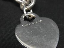 ■美品■ TIFFANY＆Co ティファニー SV925 ハートタグ ブレスレット アクセサリー レディース シルバー系 AT9832_画像4