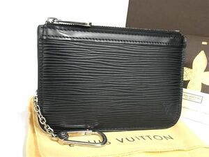 1円 ■美品■ LOUIS VUITTON ルイヴィトン Ｍ66602 エピ キーケース ポーチ マルチケース メンズ レディース ノワール ブラック系 AV5100