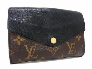 1円 LOUIS VUITTON ルイヴィトン M60990 モノグラム マカサー ポルトフォイユパラスコンパクト 二つ折り 財布 ブラウン系 CC1888