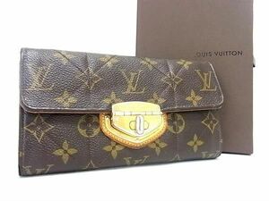 1円 LOUIS VUITTON ルイヴィトン M66556 モノグラムエトワール ポルトフォイユ サラ 二つ折り 長財布 ウォレット ブラウン系 AW2271