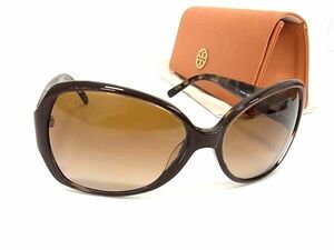 1円 ■極美品■ TORY BURCH トリーバーチ TY7019 914/13 サングラス メガネ 眼鏡 レディース ブラウン系 AU8928