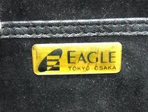 1円 ■極上■本物■JRA公認■美品■ EAGLE イーグル シールスキン ハンドバッグ トートバッグ ダークグリーン系 AU9171_画像6