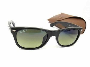 1円 ■極美品■ Ray-Ban レイバン RB2132-F 901/76 ニューウェイファーラー サングラス メガネ 眼鏡 メンズ ブラック系 AU8924