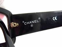 1円 ■美品■ CHANEL シャネル 05977 C0697 ココマーク サングラス メガネ 眼鏡 レディース ブラック系 AW2440_画像5