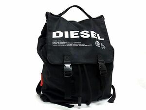 1円 ■美品■ DIESEL ディーゼル デニム 巾着 リュックサック デイパック バックパック メンズ レディース ブラック系 AU9993