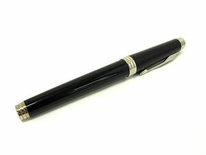 1円 ■美品■ PARKER パーカー プリミエ ペン先 18K 750 18金 万年筆 筆記用具 文房具 ステーショナリー ブラック系×シルバー系 AX1316