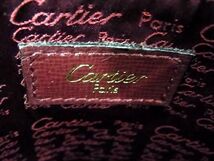 1円 ■美品■ Cartier カルティエ マストライン レザー クロスボディ ショルダーバッグ 斜め掛けかばん レディース ボルドー系 BG6418S1_画像6