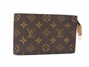 1円 ■美品■ LOUIS VUITTON ルイヴィトン モノグラム バケット用ポーチ マルチケース 小物入れ レディース メンズ ブラウン系 AW2405